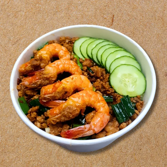 tôm rang Cơm Tôm Rang Thịt Bằm