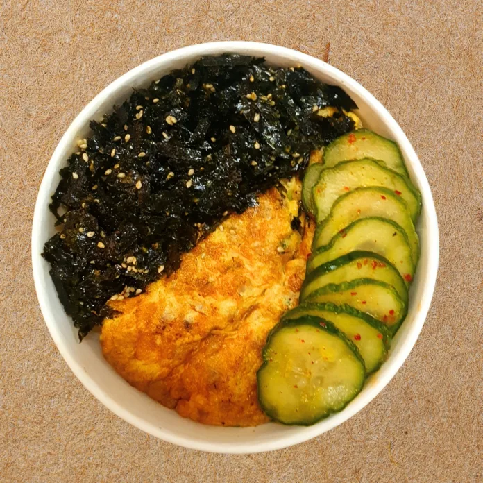 trứng đúc thịt Cơm Trứng Đúc Thịt Rong Biển